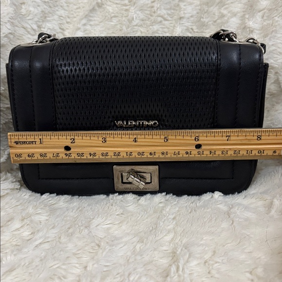 Valentino by Mario Valentino Black Crossbody with Dust Bag - Picture 15 of 16